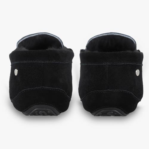 Mens Quentin Sheepskin Slipper  Black Extra Image 6